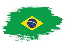 astratto spazzola ictus brasile bandiera vettore