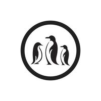 pinguino animale logo vettore