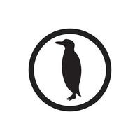 pinguino animale logo vettore