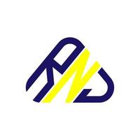 rnj lettera logo creativo design con vettore grafico, rnj semplice e moderno logo.