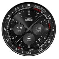 realistico orologio orologio cronografo inossidabile acciaio nero viso pannello di controllo design moderno lusso moda oggetto per uomini su bianca sfondo vettore