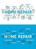casa riparazione utensili e attrezzatura vettore