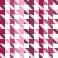 San Valentino rosa colori scacchi sfondo, plaid struttura senza soluzione di continuità modello tessuto scacchi sfondo, percalle sfondo vettore