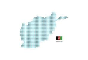 afghanistan carta geografica design blu cerchio, bianca sfondo con afghanistan bandiera. vettore