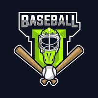 baseball logo design premio vettore