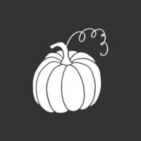 zucca. autunno Halloween o ringraziamento zucca simbolo. vettore