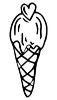 gelato e ghiaccio crema logo vettore