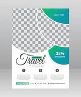 attività commerciale aviatore design e opuscolo copertina pagina modello per viaggio agenzia vettore