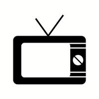 unico televisione vettore glifo icona