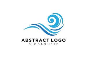 astratto acqua onda spruzzo logo simbolo e icona design. vettore