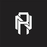 rn logo monogramma design modello vettore