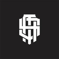 SM logo monogramma design modello vettore