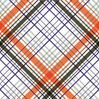 scacchi design senza soluzione di continuità tessile il risultante blocchi di colore ripetere verticalmente e orizzontalmente nel un' distintivo modello di piazze e Linee conosciuto come un' sett. tartan è spesso chiamato plaid vettore