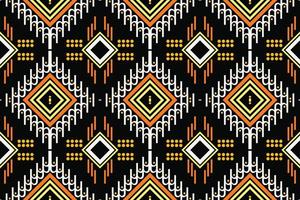 etnico azteco ikat senza soluzione di continuità modello tessile ikat strisce senza soluzione di continuità modello digitale vettore design per Stampa saree Kurti Borneo tessuto azteco spazzola simboli campioni elegante