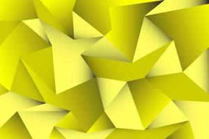 abtract giallo poligono 3d vettore sfondo, geometrico giallo modello