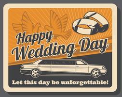 limousine affitto, nozze cerimonia, bridal anelli vettore