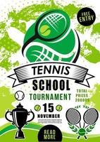 scuola torneo tennis sport vettore concorrenza