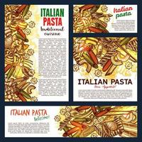 italiano pasta e Lasagna, vettore