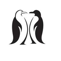 pinguino animale logo vettore