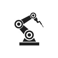 industriale meccanico robot braccio vettore icone