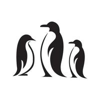 pinguino animale logo vettore