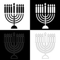 hanukkah candele disegno vettore per siti web, stampa e altri