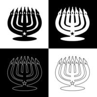 hanukkah candele disegno vettore per siti web, stampa e altri