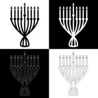 hanukkah candele disegno vettore per siti web, stampa e altri