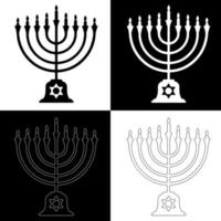 hanukkah candele disegno vettore per siti web, stampa e altri