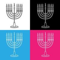 hanukkah candele disegno vettore per siti web, stampa e altri