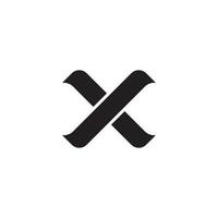 astratto lettera X logo deisgn concetto isolato su bianca sfondo. vettore illustrazione.