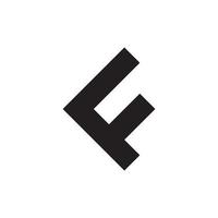 astratto lettere f concetto logo vettore isolato su bianca sfondo.