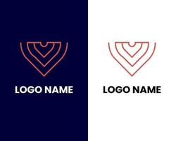 lettera v attività commerciale logo design modello vettore