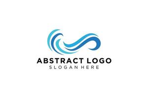 astratto acqua onda spruzzo logo simbolo e icona design. vettore