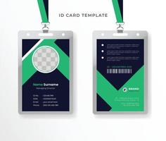id carta design per creativo attività commerciale aziendale azienda identità carta per dipendenti vettore