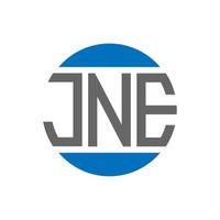 jne lettera logo design su bianca sfondo. jne creativo iniziali cerchio logo concetto. jne lettera design. vettore