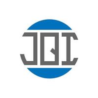 jqi lettera logo design su bianca sfondo. jqi creativo iniziali cerchio logo concetto. jqi lettera design. vettore