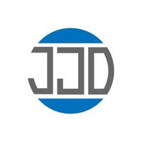 jjo lettera logo design su bianca sfondo. jjo creativo iniziali cerchio logo concetto. jjo lettera design. vettore