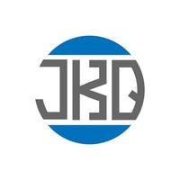 jkq lettera logo design su bianca sfondo. jkq creativo iniziali cerchio logo concetto. jkq lettera design. vettore