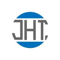 jht lettera logo design su bianca sfondo. jht creativo iniziali cerchio logo concetto. jht lettera design. vettore