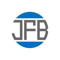 jfb lettera logo design su bianca sfondo. jfb creativo iniziali cerchio logo concetto. jfb lettera design. vettore