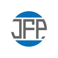 jfp lettera logo design su bianca sfondo. jfp creativo iniziali cerchio logo concetto. jfp lettera design. vettore