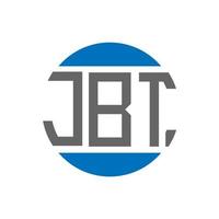 jbt lettera logo design su bianca sfondo. jbt creativo iniziali cerchio logo concetto. jbt lettera design. vettore