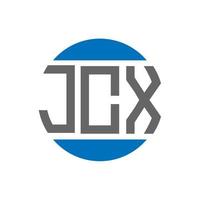 jcx lettera logo design su bianca sfondo. jcx creativo iniziali cerchio logo concetto. jcx lettera design. vettore