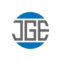 jge lettera logo design su bianca sfondo. jge creativo iniziali cerchio logo concetto. jge lettera design. vettore