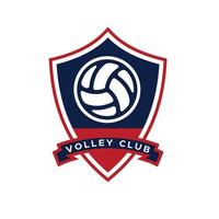 volley palla club emblema logo vettore design