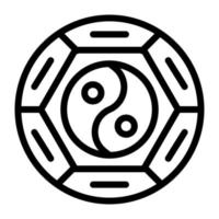 yin yang illustrazione vettore e logo icona nuovo anno icona Perfetto.