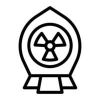 nucleare illustrazione vettore e logo icona esercito arma icona Perfetto.