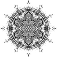 colorazione libro modelli nel mandala stile per henné, mehndi, tatuaggi, decorativo ornamenti nel etnico orientale stile pagina. vettore