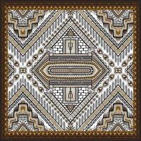tradizionale etnico geometrico modello sfondo design per sfondi tappeto sfondo Abiti avvolgere tessuto senza soluzione di continuità ricamo stile vettore illustrazione